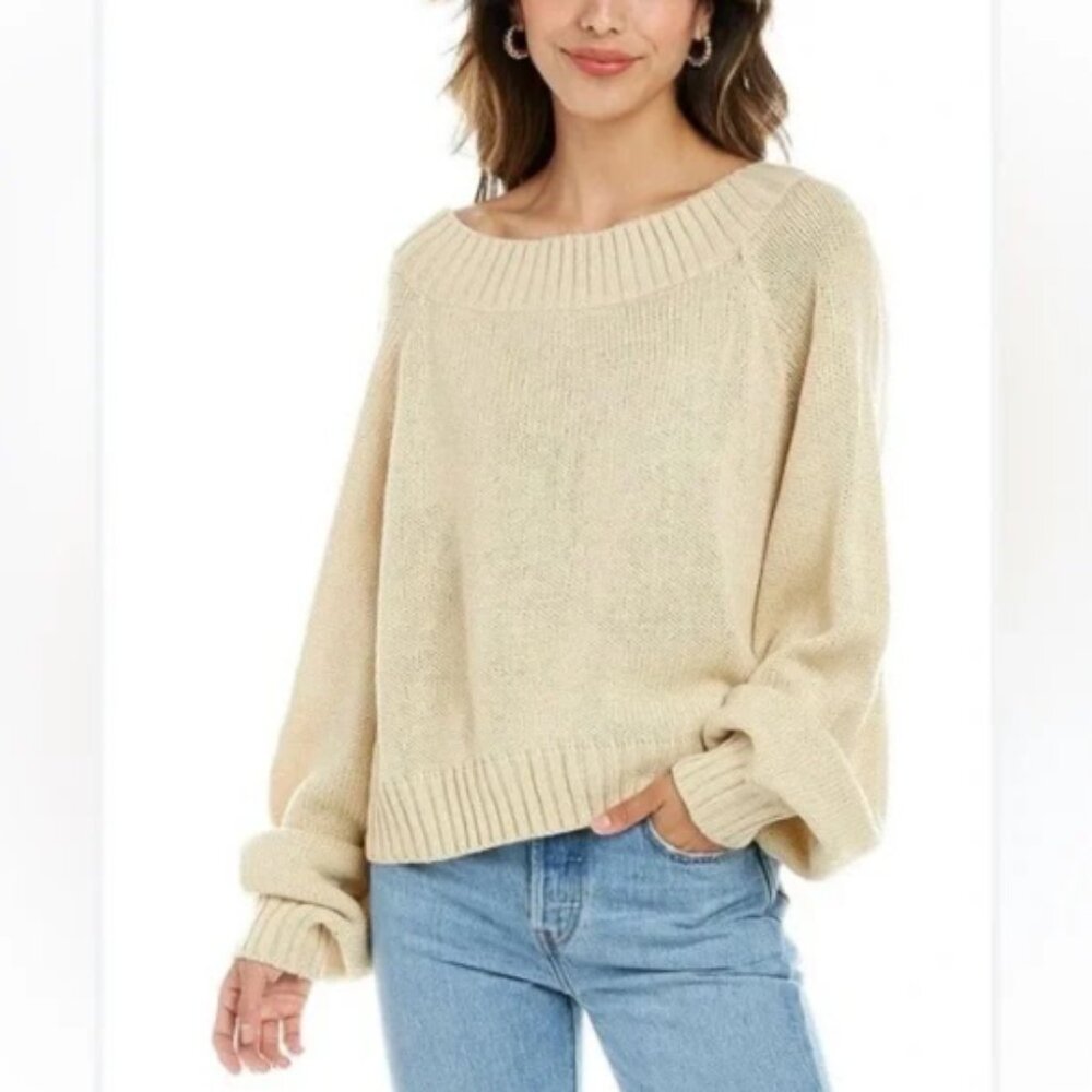 WeWoreWhat Oversized Off the Shoulder Sweater